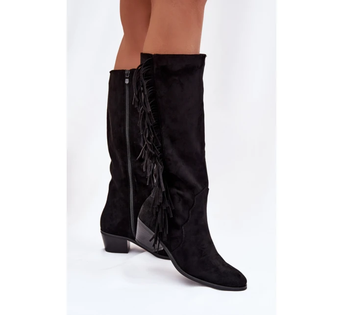 Kozačky na podpatku  model 223002 Step in style