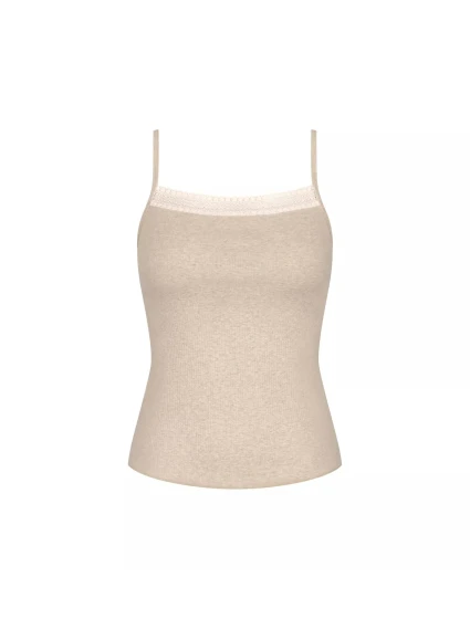 sloggi GO Ribbed Spaghetti Top - GRAY - SLOGGI GRAY - SLOGGI