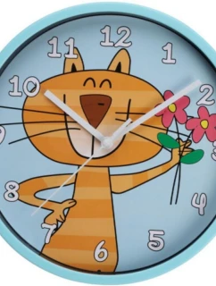 ZEGAR ŚCIENNY KIDS 22,5 CM KOT