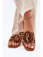 Dámské Ploché Pantofle S Přezkou Leopard model 21699424 - Boto Dámské Ploché Pantofle S Přezkou Leopard model 21699424 - Boto