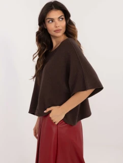 Sweter IT SW model 21877691 ciemny brązowy - FPrice