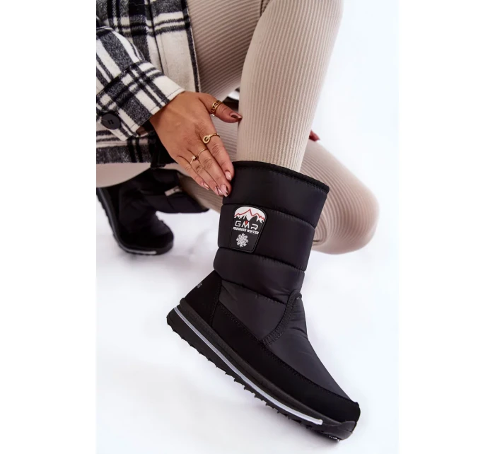 Dámské sněhule se zipem Progress PROGJ-21-09 Černé Dámské sněhule se zipem Progress PROGJ-21-09 Černé