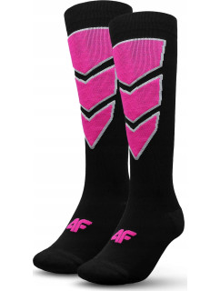 Dámské lyžařské ponožky 4F AW22UFSOF034 černé