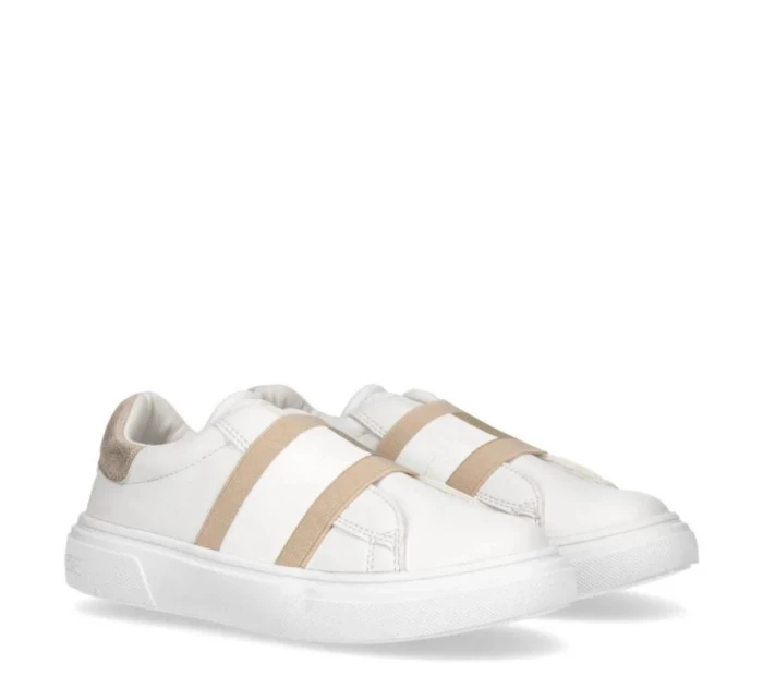 Dámské sportovní boty W T3A4-32155-1383X048Bílá se zlatou - Tommy Hilfiger