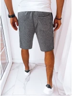 Pánské tmavě šedé teplákové šortky Dstreet SX2255 Pánské tmavě šedé teplákové šortky Dstreet SX2255