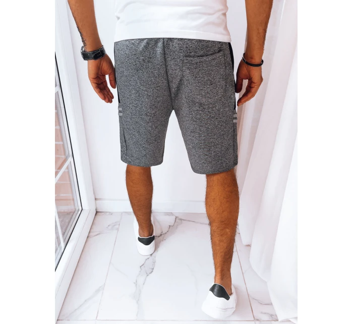 Pánské tmavě šedé teplákové šortky Dstreet SX2255 Pánské tmavě šedé teplákové šortky Dstreet SX2255