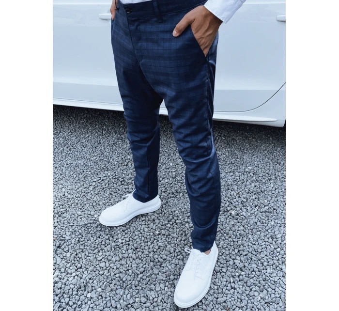 Pánské tmavě modré chinos kalhoty Dstreet model 21977281 - FashionStreet