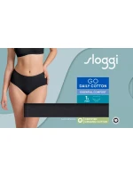 Dámské kalhotky GO Daily Cotton Midi - BLACK - černé 0004 - SLOGGI Dámské kalhotky GO Daily Cotton Midi - BLACK - černé 0004 - SLOGGI