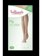 Silonkové podkolenky FLY KNEE HIGHS 15 DEN - BELLINDA - černá
