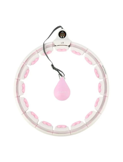 Obruč HMS HHW06 s výstupky, závažím a počítadlem růžová