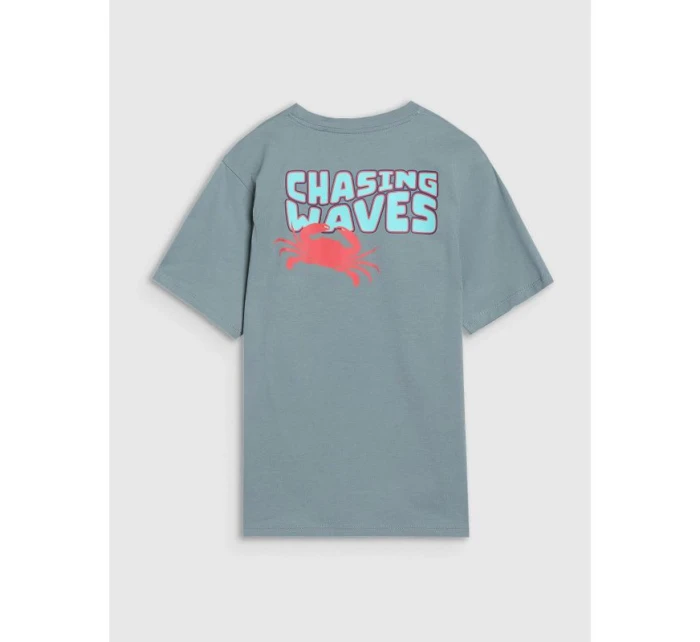 Chlapecké tričko oversize s potiskem 4F 4FJWSS25TTSHM1914-46S Chlapecké tričko oversize s potiskem 4F 4FJWSS25TTSHM1914-46S