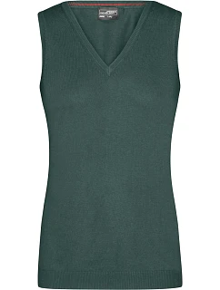 JN 656 Dámská svetrová vesta s výstřihem do V model 22487715 forest green - Daiber