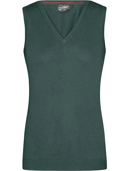 Daiber JN 656 Dámská svetrová vesta s výstřihem do V 02.0656 forest green Daiber JN 656 Dámská svetrová vesta s výstřihem do V 02.0656 forest green