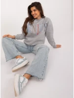 Mikina D10606BA02565C šedá Mikina D10606BA02565C šedá