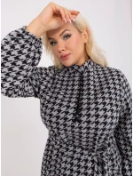 LK SK 509476 šaty.28P šedá černá