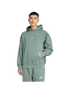 Pánská mikina adidas A SZN W FL HD green JL6538 pánské barvy
