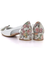 lodičky s otevřenou špičkou a mašlí bílé Potocki model 22099442