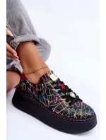 Kožené sportovní boty na platformě Maciejka 06191-39 Multikolor