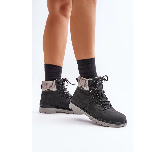 Zateplené dámské kotníkové boty černé model 21676755 - Lee Cooper Zateplené dámské kotníkové boty černé model 21676755 - Lee Cooper