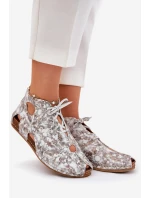 Vzorované Kožené Kotníkové Boty model 21693680 - Maciejka