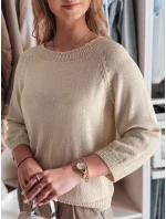 Dámský oversize svetr SOFTICAN béžový FashionStreet MY2432