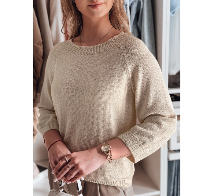 Dámský oversize svetr SOFTICAN béžový FashionStreet MY2432