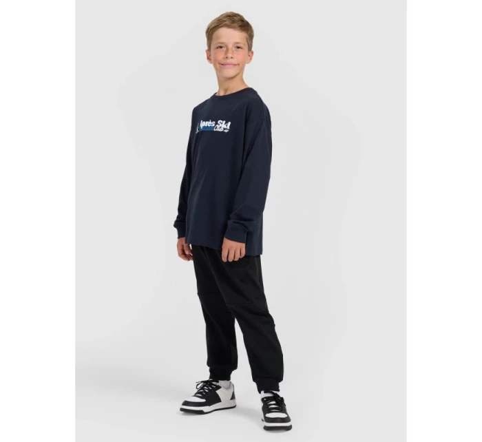 Chlapecké tričko s potiskem a dlouhým rukávem 4F 4FJRAW25TLONM587-31S Chlapecké tričko s potiskem a dlouhým rukávem 4F 4FJRAW25TLONM587-31S
