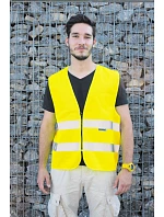 – Bezpečnostní vesta se zipem neon green model 22503494 - Korntex