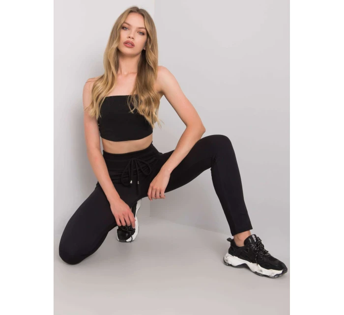 Spodnie dresowe RV DR model 20540947 czarny - FPrice Spodnie dresowe RV DR model 20540947 czarny - FPrice