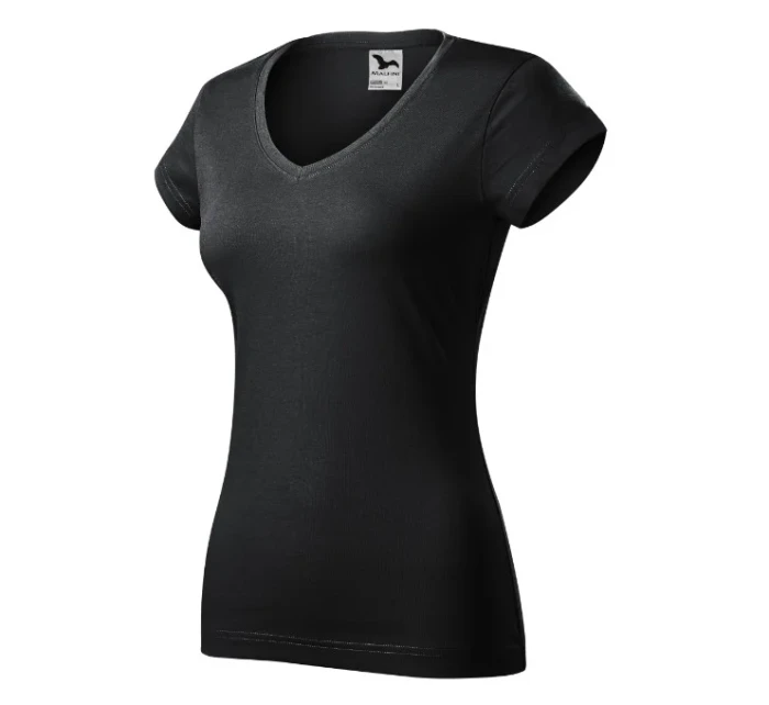 Fit V-neck tričko dámské ebony gray Fit V-neck tričko dámské ebony gray
