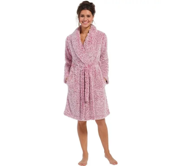 Dámský župan 71232-404 malinovo bílý - Rebelle