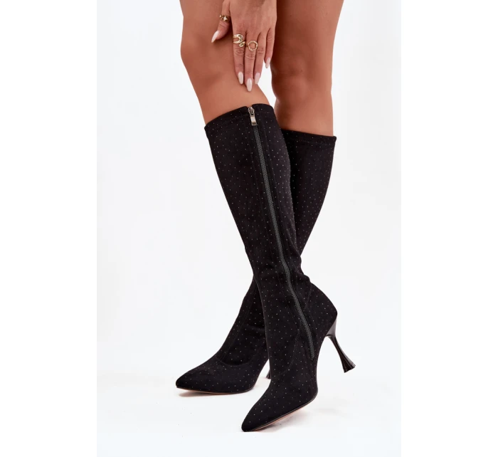 Kozačky na podpatku  model 220213 Step in style