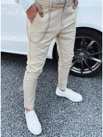 Pánské béžové kalhoty FashionStreet UX4379
