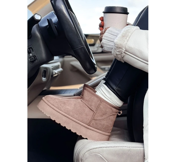 Dámské sněhule na platformě béžové BRINETTO FashionStreet ZY0568