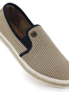 Pánské béžové polobotky Bugatti slip-on espadrille 321-ASP61-6900