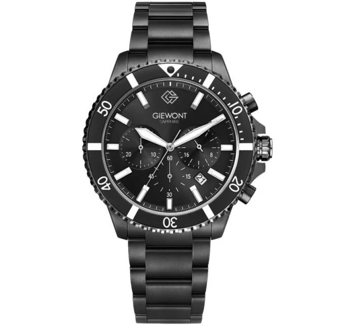 Pánské hodinky Giewont Chronograph Sapphire Black GW3970-B4 Pánské hodinky Giewont Chronograph Sapphire Black GW3970-B4
