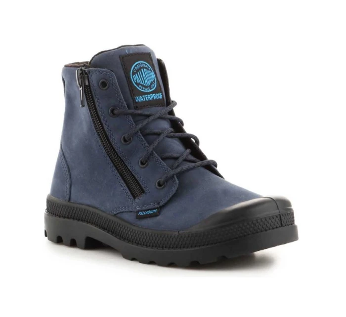 Dětská obuv Pampa Hi Lea Gusset Jr 52744-432 - Palladium Dětská obuv Pampa Hi Lea Gusset Jr 52744-432 - Palladium