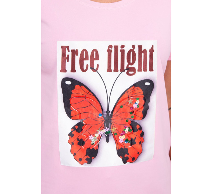 Halenka Free Flight pudrově růžová