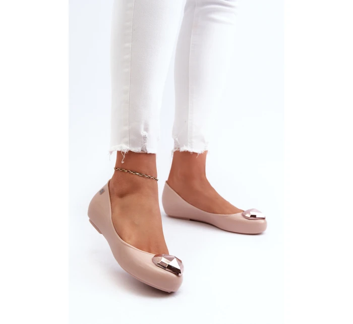 Dámské baleríny srdcem  Nude model 21661875 - Zaxy