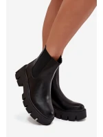 Dámské kotníkové boty s zipem Vyhřívané Eko kůže Černé Fivienne Dámské kotníkové boty s zipem Vyhřívané Eko kůže Černé Fivienne