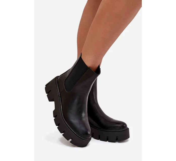Dámské kotníkové boty s zipem Vyhřívané Eko kůže Černé Fivienne Dámské kotníkové boty s zipem Vyhřívané Eko kůže Černé Fivienne