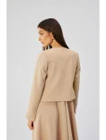 S368 Blejzr s otevřenou přední částí - béžový