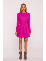 M884 Denimové šaty - růžové