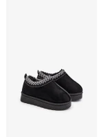 Sněhule Kotníkové Dětské Na Platformě Zateplené Kožíškem Černé Vilabria Sněhule Kotníkové Dětské Na Platformě Zateplené Kožíškem Černé Vilabria