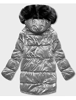 Oboustranná bunda oversize v šedé a černé barvě (h-1088-61) Oboustranná bunda oversize v šedé a černé barvě (h-1088-61)