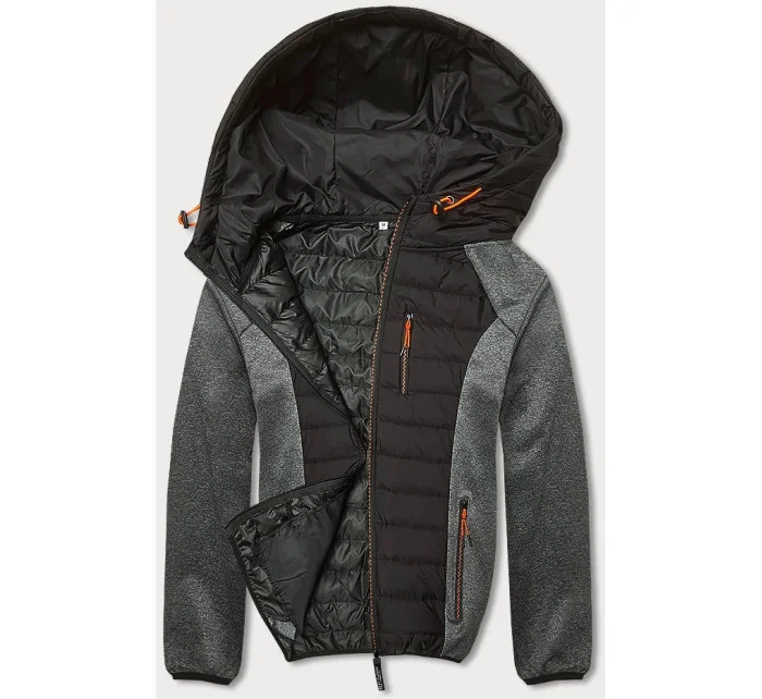 pánská sportovní bunda z různých spojených materiálů model 18416156 - J.STYLE pánská sportovní bunda z různých spojených materiálů model 18416156 - J.STYLE