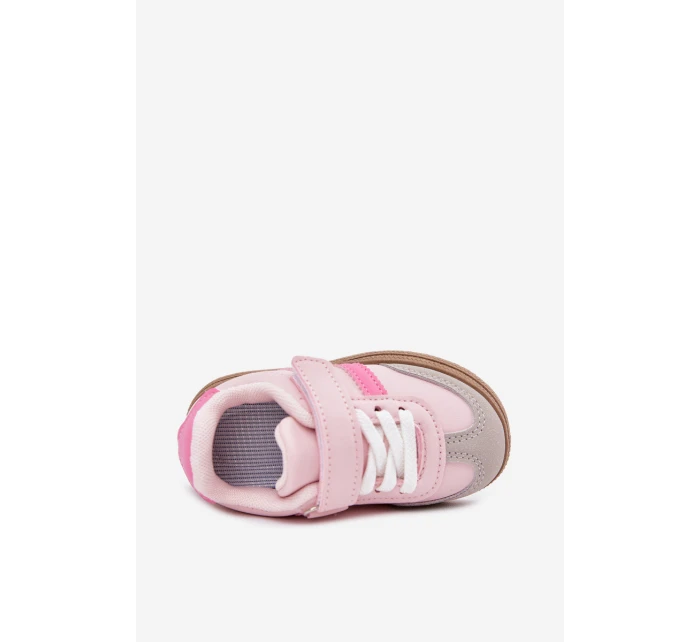 Sportovní Boty Sneakers Dětské Na Suchý Zip Růžové Adelina Sportovní Boty Sneakers Dětské Na Suchý Zip Růžové Adelina