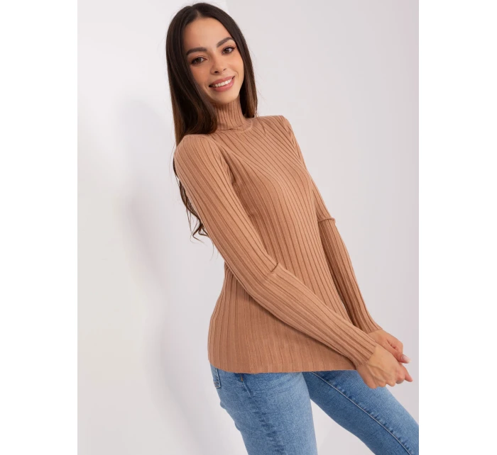 Jumper PM SW 1087.09 světle hnědý Jumper PM SW 1087.09 světle hnědý