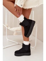 Dámské sněhule s elastickou vsadkou Kiora – černé