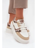 Dámské tenisky na platformě Big Star – panterka bílo-béžové Dámské tenisky na platformě Big Star – panterka bílo-béžové